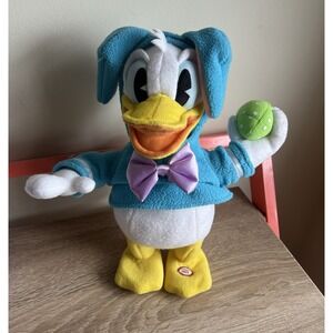 Hallmark Disney Donald Duck Singing Dancing Easter Bunny Plush Working! Nov 2013